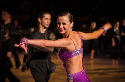 13.04.14 Tarnów  Anetka i Tomek  pierwszy turniej tej pary w klasie B LA